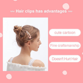 KUBOM clip holding child's hair for quick styling and secure hold