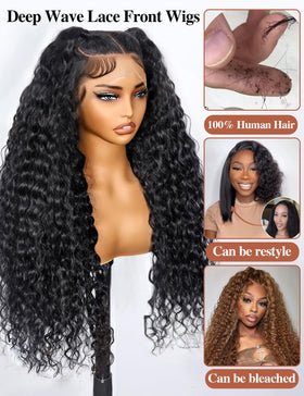 Kucmir close-up of HD transparent 13x6 lace frontal for realistic hairline