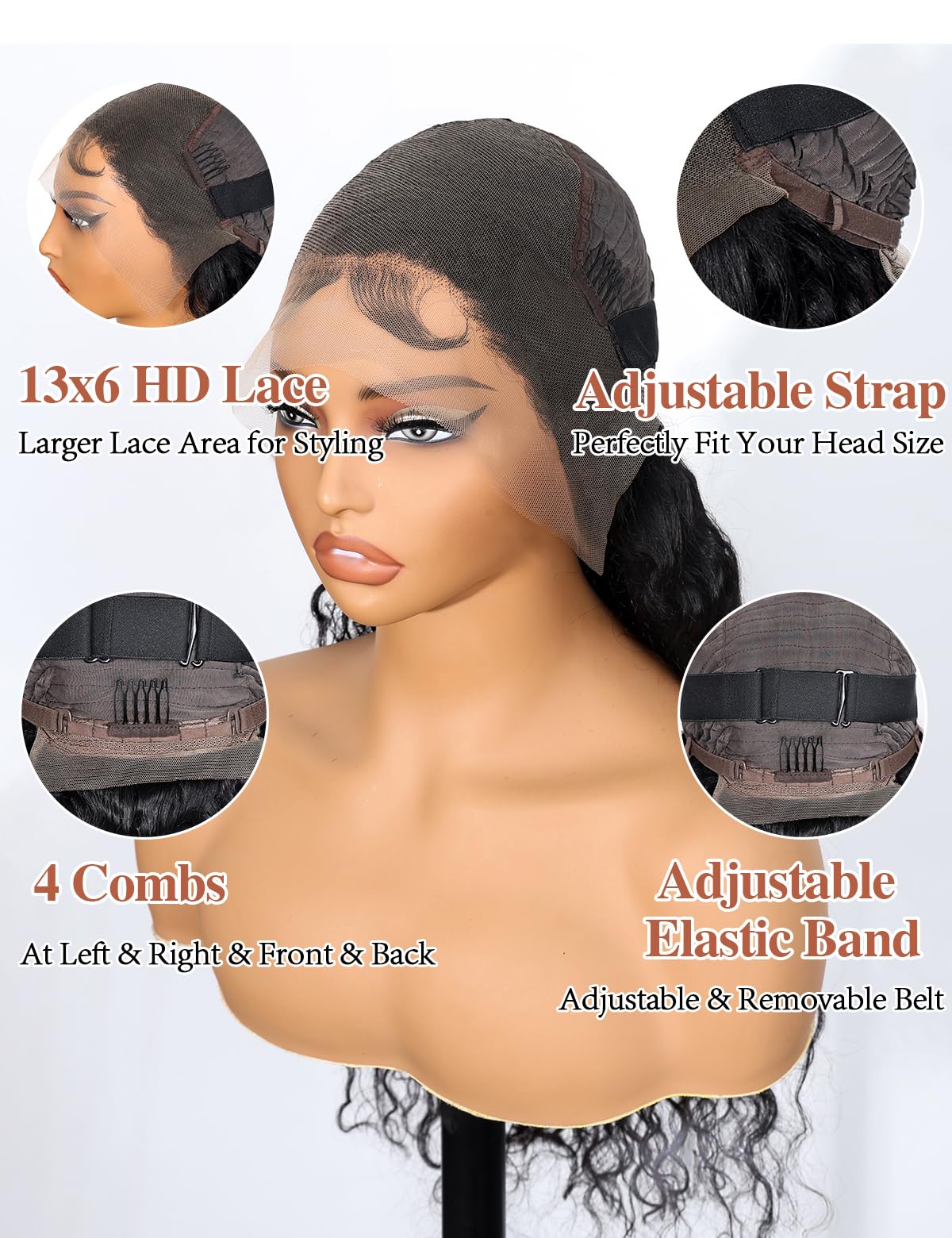 Kucmir lifestyle shot of woman wearing wig showcasing natural movement and volume