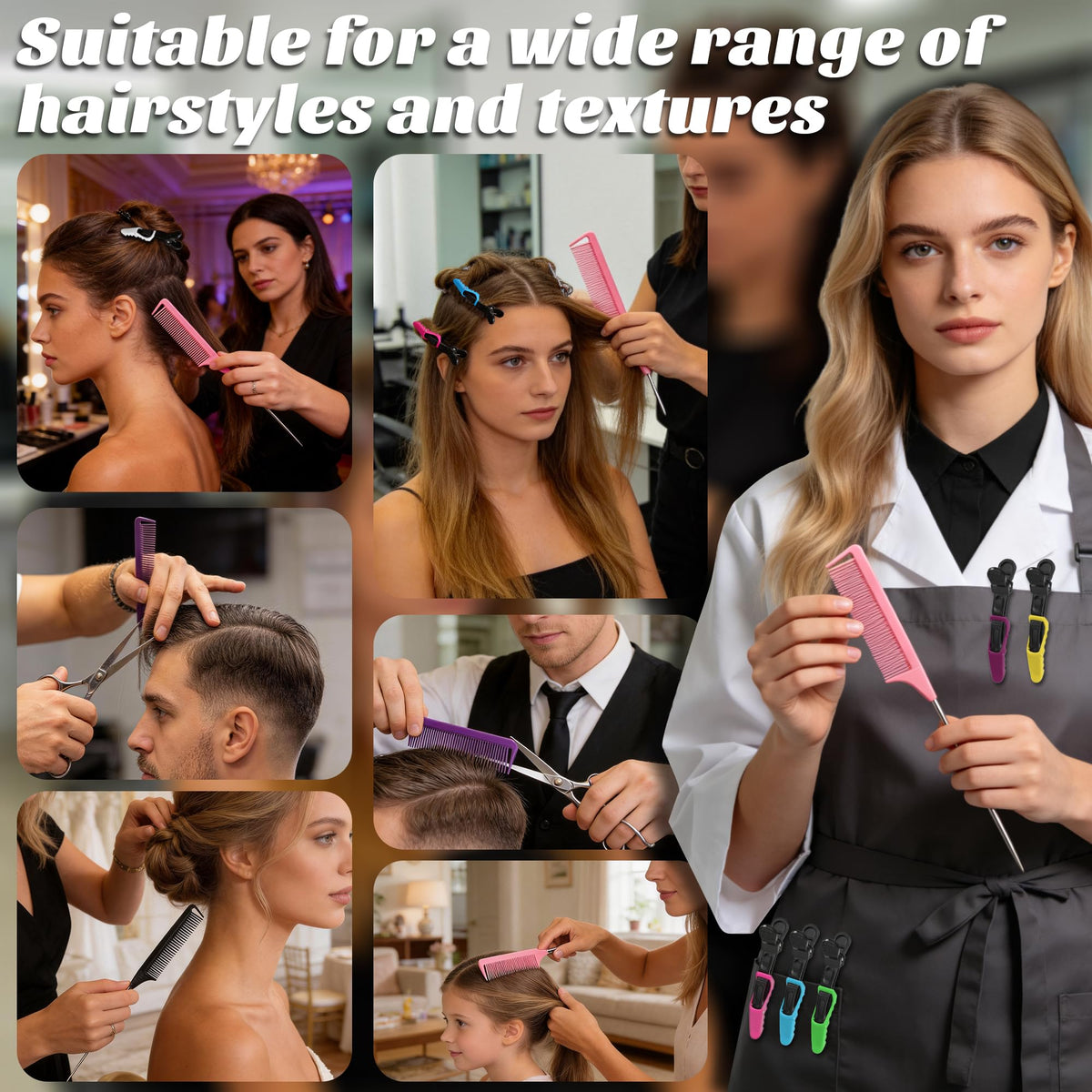 Kunihiko styling kit placed on salon counter showing professional-ready convenience