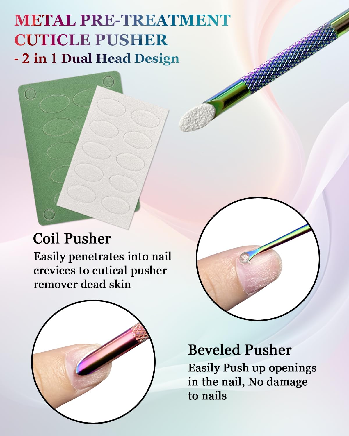 KUNSHNBEI adhesive 100/240 grit files displayed for effective nail prep