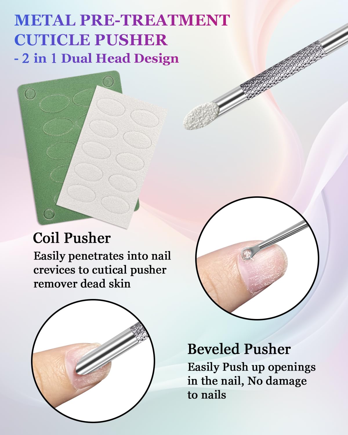 KUNSHNBEI adhesive 100#/240# grit strips attached showing sanding versatility