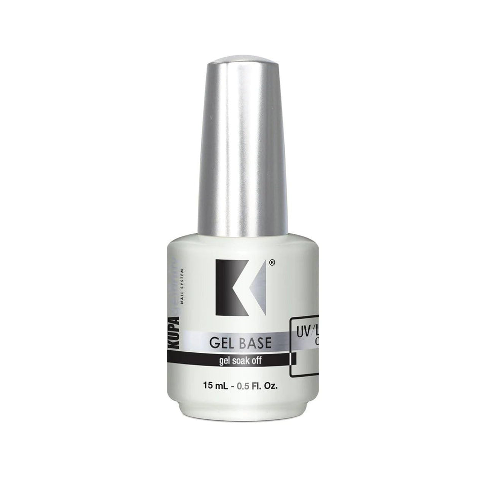 KUPA GelFinity front bottle showing clear gel base and professional packaging benefit
