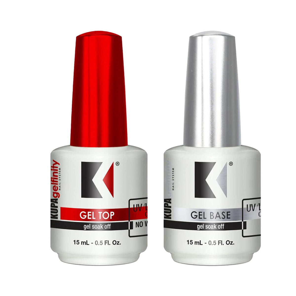 KUPA gelfinity front packaging showing both bottles and clear labeling for quick identification
