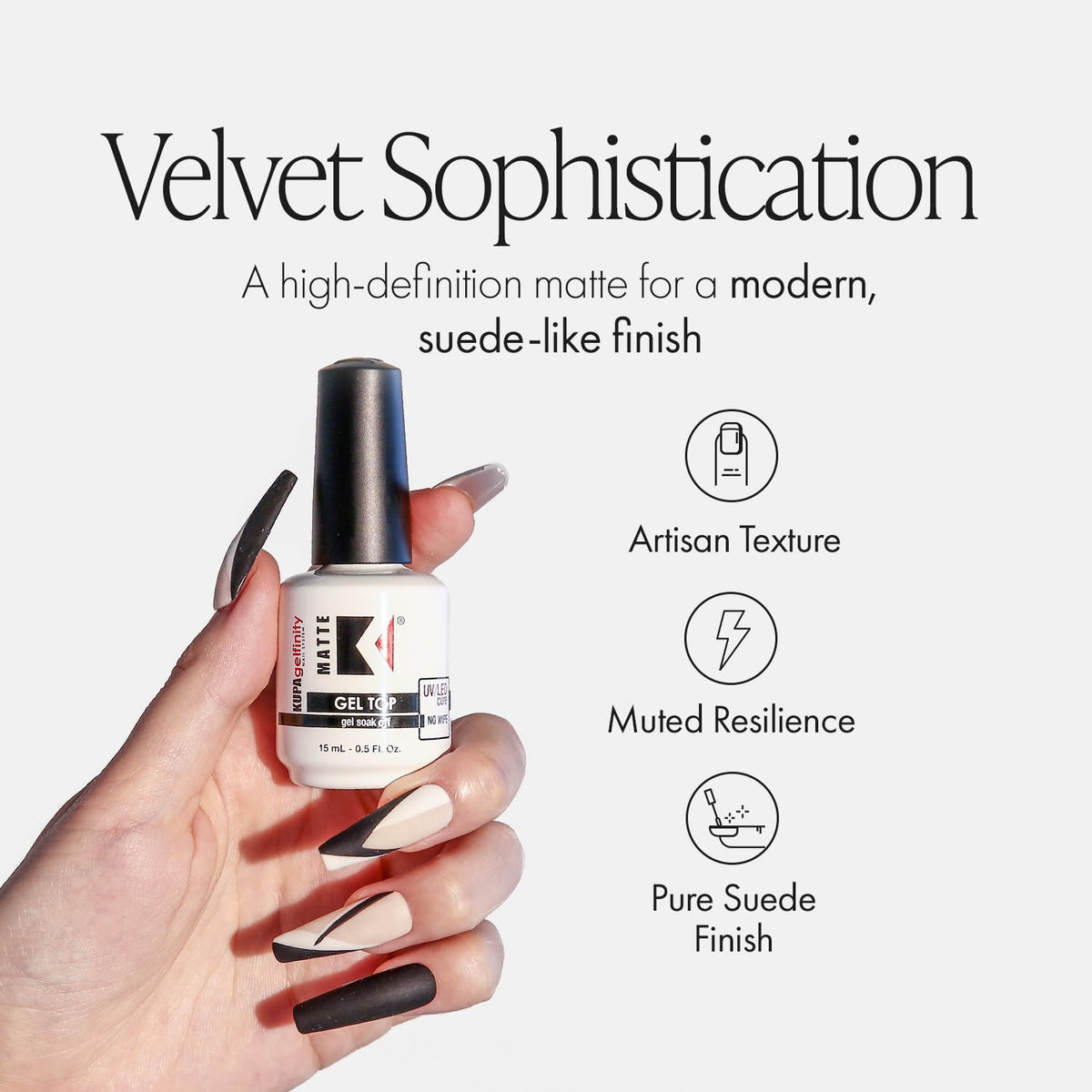 KUPA GelFinity brush detail demonstrating smooth application and streak-free finish