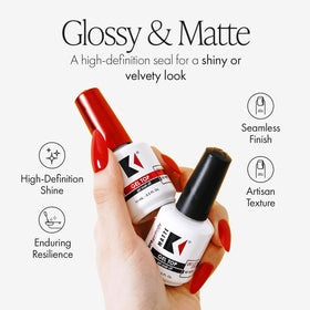 KUPA gelfinity open cap brush detail demonstrating precise application and smooth coverage