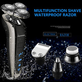 kurener facial cleansing brush removing dirt and prepping skin for closer shaves