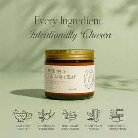 KUSHI open jar with lavender sprig, calming scent and natural ingredient