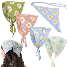 KuuGuu four-color pack front view showing pink green blue beige bandanas and benefits versatility