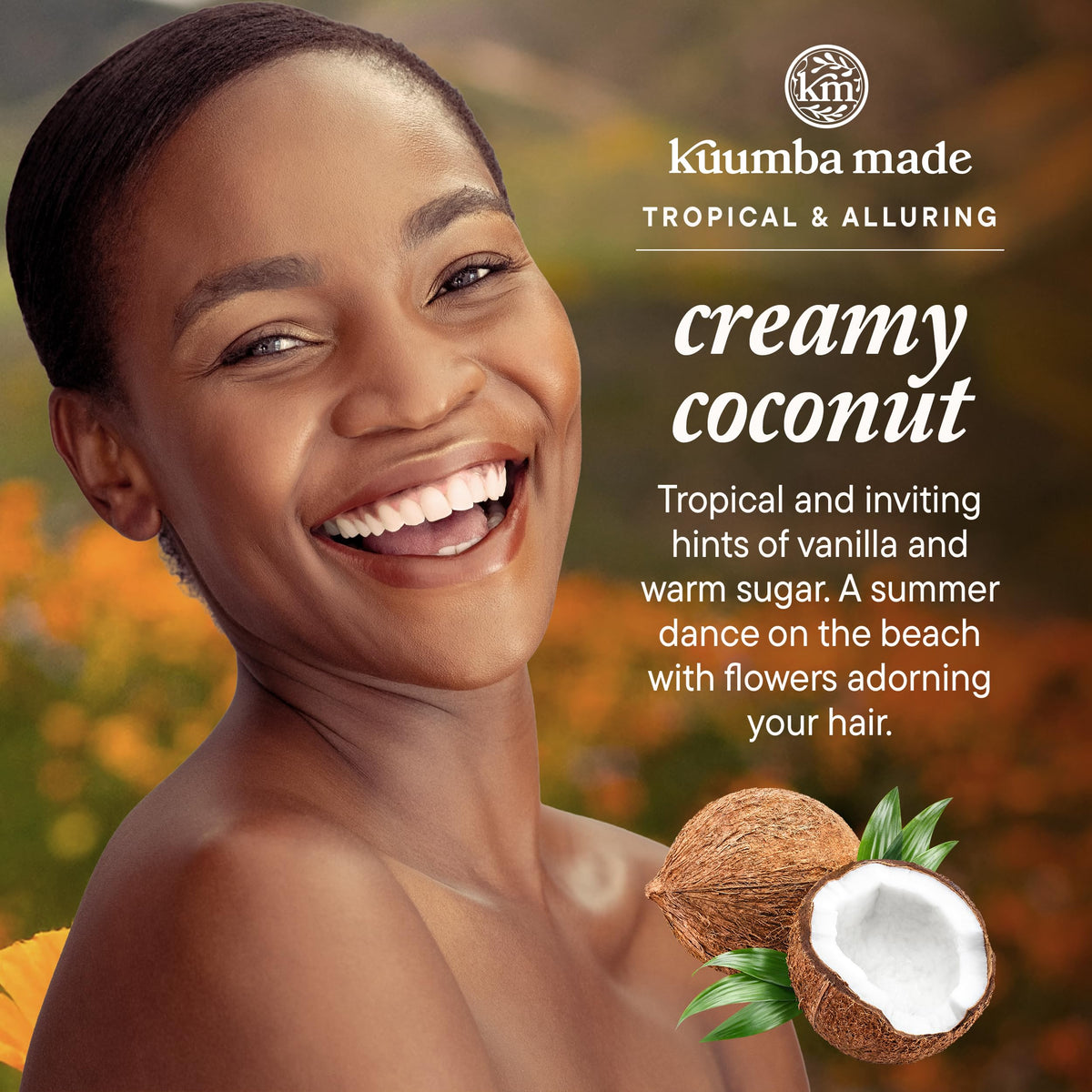 Kuumba Made oil texture on palm highlighting moisturizing carrier oils