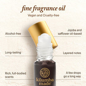 Kuumba Made applied on wrist showing subtle, long-lasting scent benefit