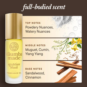 Kuumba Made ingredients label clear view showing vegan alcohol-free