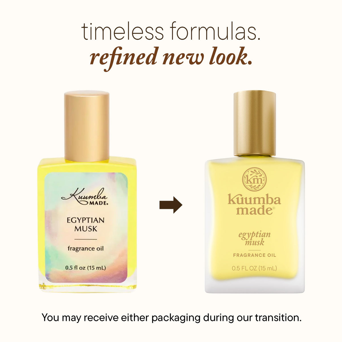 Kuumba Made roll-on applied to wrist demonstrating easy on-the-go freshness