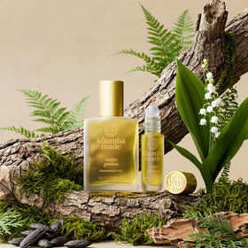 Kuumba Made on bathroom shelf in natural light suggesting everyday self-care benefit