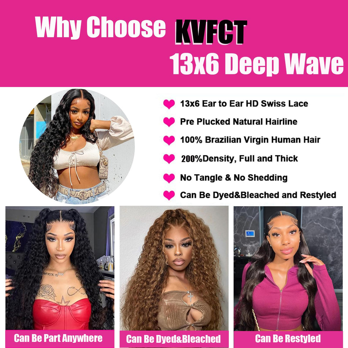 KVFCT wig cap interior with adjustable straps for secure, glueless fit