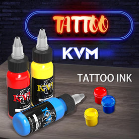 KVM ink texture pouring from nozzle demonstrating consistent viscosity