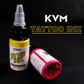 KVM mixing swatches on paper showing predictable dilution results