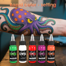 KVM studio shelf display of inks highlighting organized storage benefit