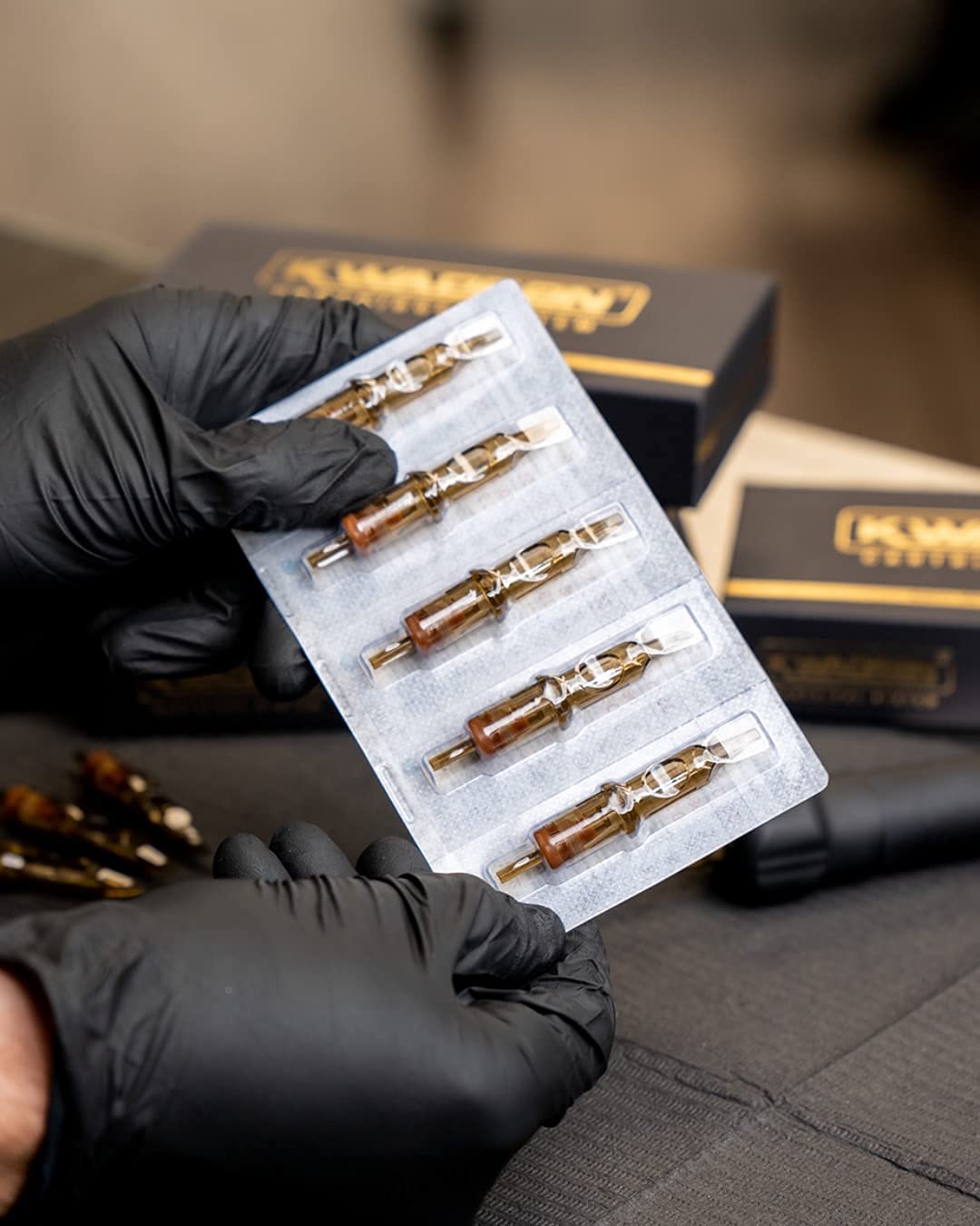 Kwadron pack opened with 20 cartridges showing ready supply for busy sessions
