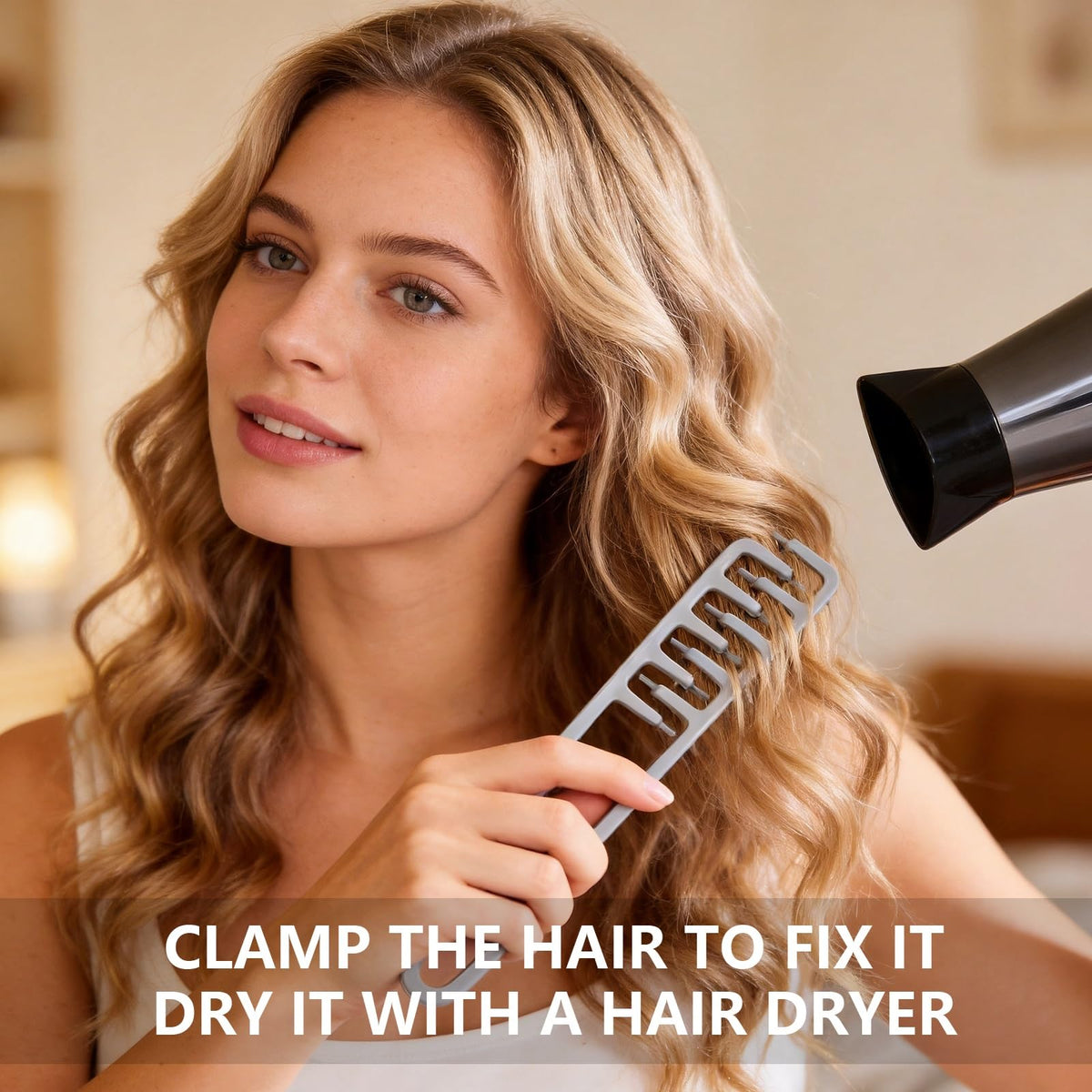 KWLDJZJ textured handle detail giving secure non-slip grip during styling