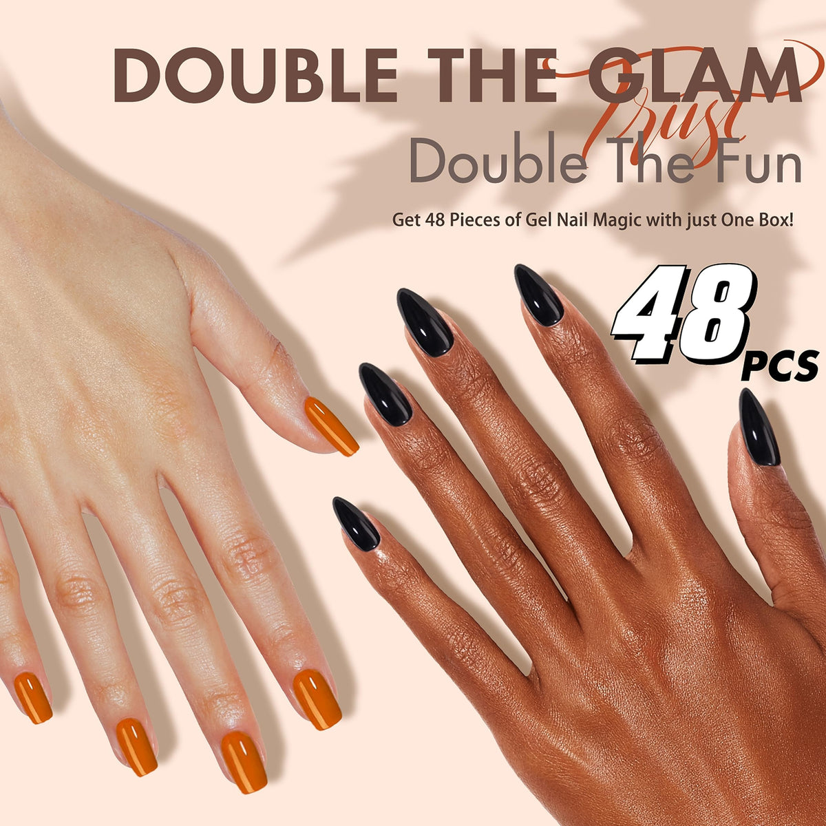 KXAMELIE worn on hands lifestyle image showcasing instant salon look benefit