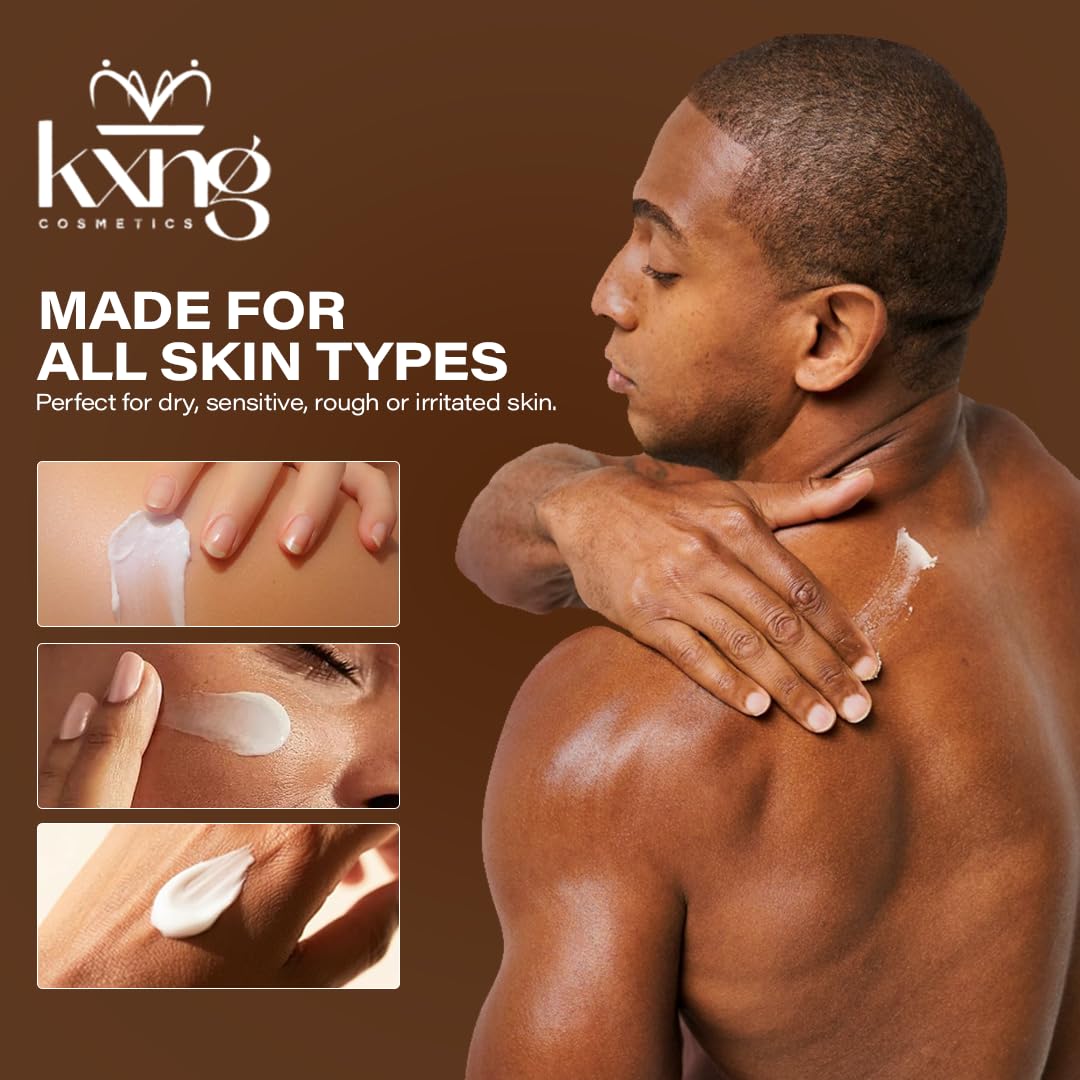 KXNG Cosmetics Zaddy used on feet showing soothing repair advantage