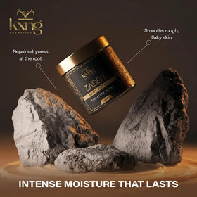 KXNG Cosmetics Zaddy applied to hands demonstrating fast absorption benefit