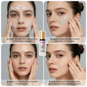 KYDA fingertip blending primer on skin to show easy absorption and finish