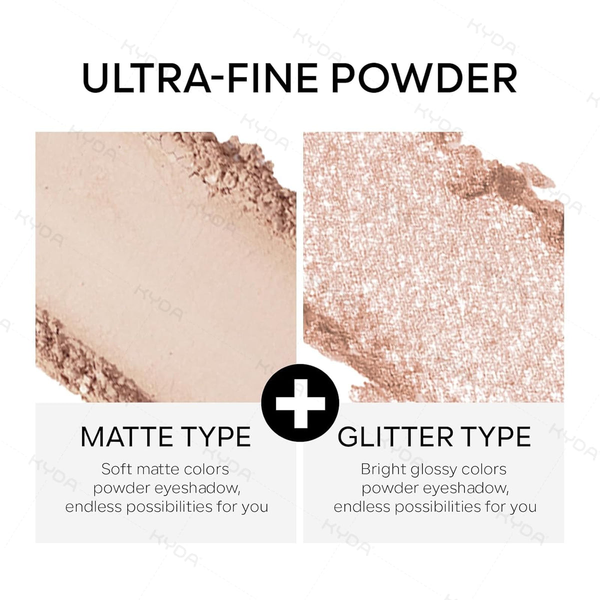 KYDA applied on eyelid showing seamless matte finish and crease-resistant effect