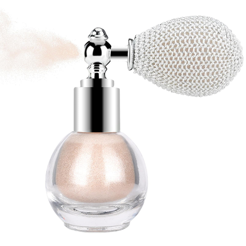 KYDA bottle front packaging showing champagne shimmer spray benefits