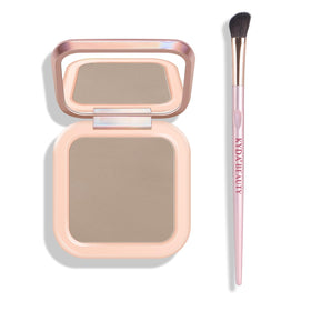 KYDA contour palette front open view showing all pans and compact mirror for versatile use