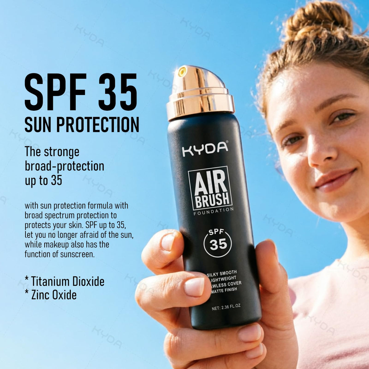 KYDA spray nozzle creating fine mist for even coverage