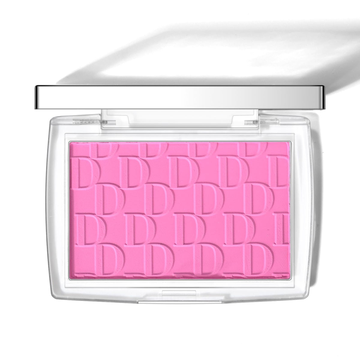 KYDA compact front view showing pink blush and compact design benefit of portability