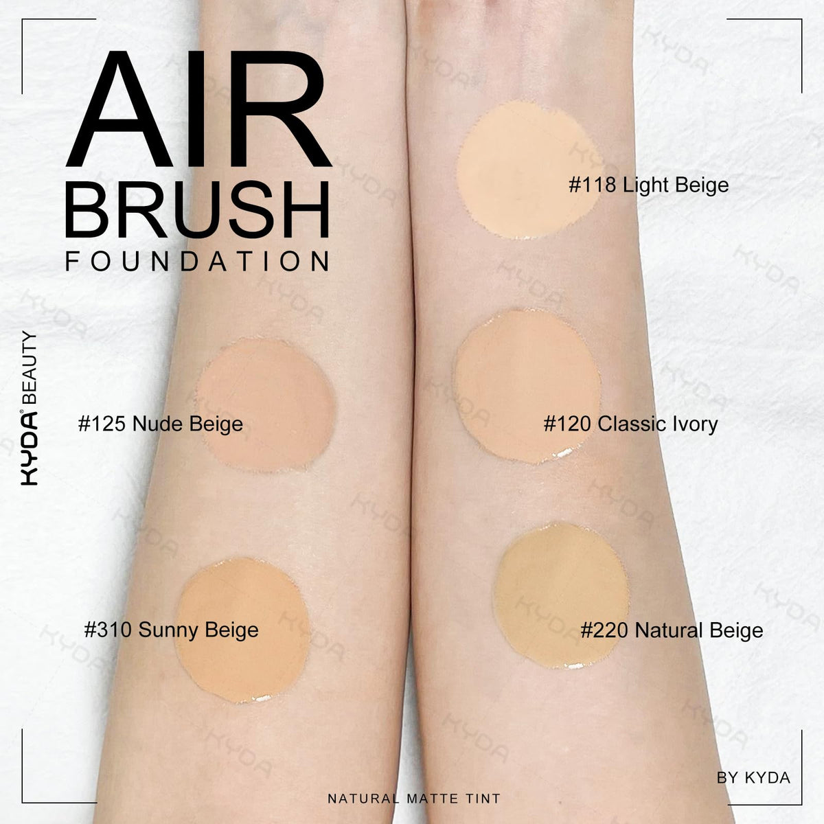 KYDA label close-up highlighting ingredients and SPF