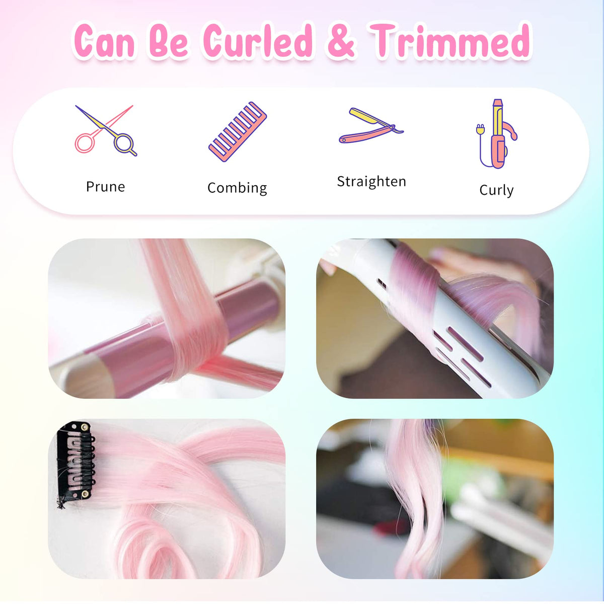 Kyerivs styled with a curler showing safe low-heat shaping benefit