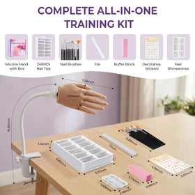 KZAOPZ detailed nail slots holding false tips securely for stable filing