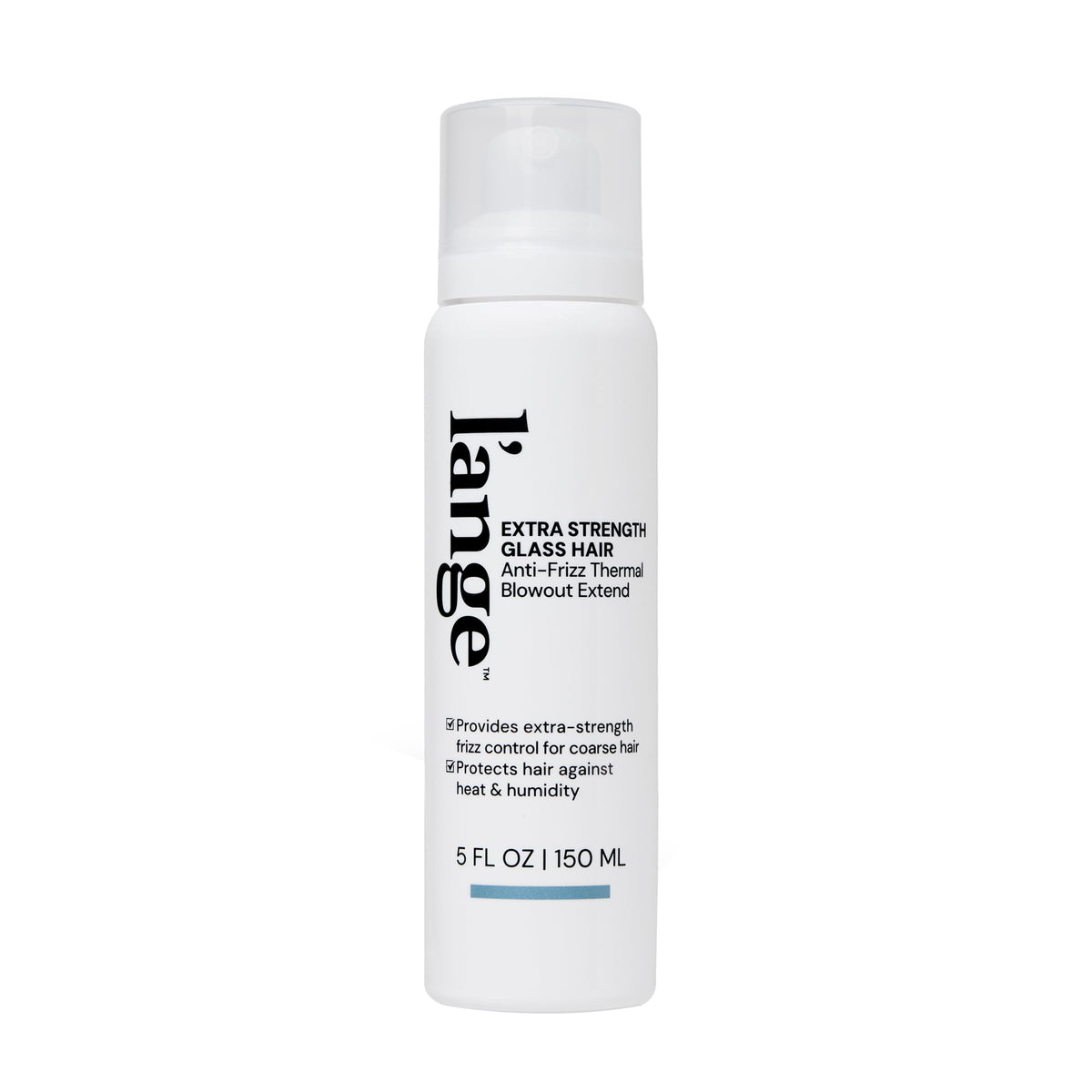 L'ANGE HAIR front bottle view showing sleek packaging and professional styling benefit