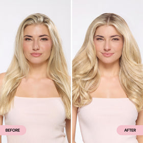 L'ANGE HAIR used in styling session creating tousled waves with touchable, movable hold