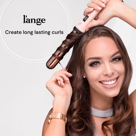 L'ANGE HAIR handle and controls image highlighting the easy on/off switch for quick styling