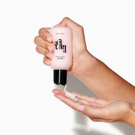 L'ANGE HAIR ingredient label detail emphasizing paraben- and sulfate-free benefits
