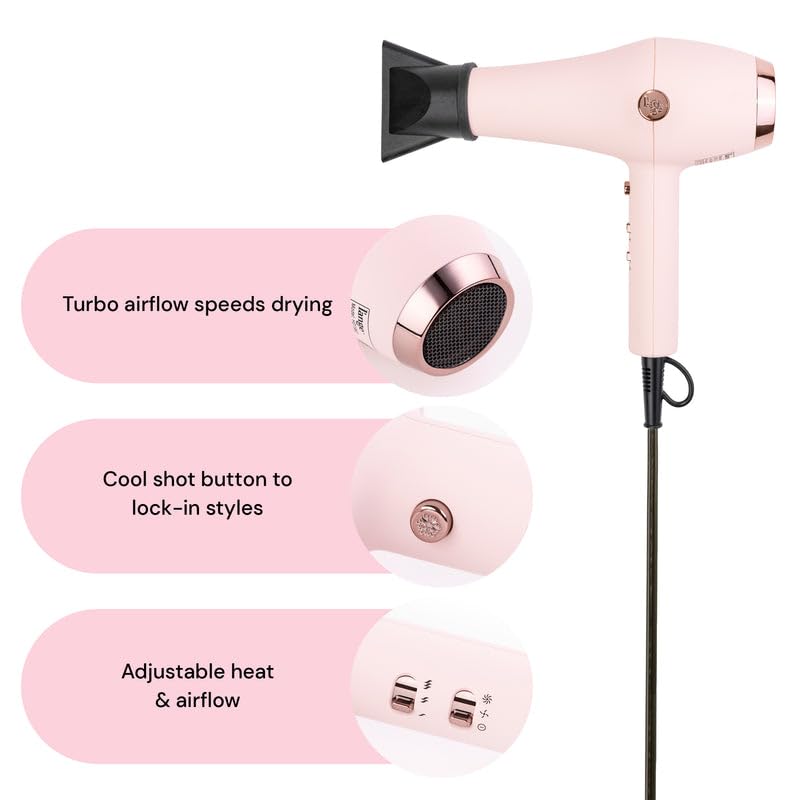 L'Ange Hair Soleil side profile highlighting lightweight ergonomic handle for comfort