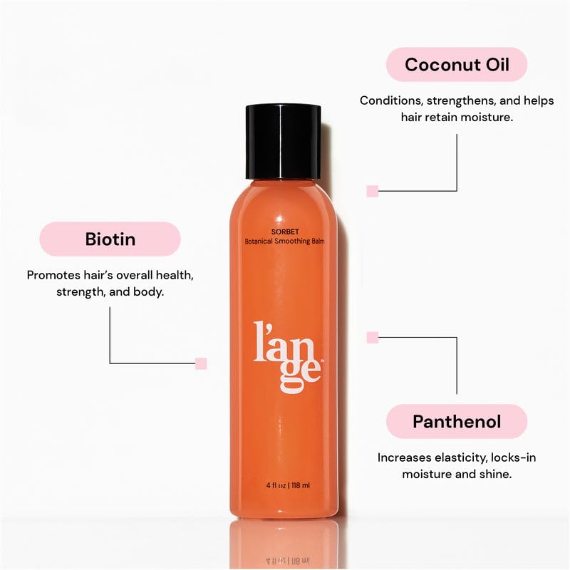 L'ANGE HAIR balm being applied to hands ready to detangle hair