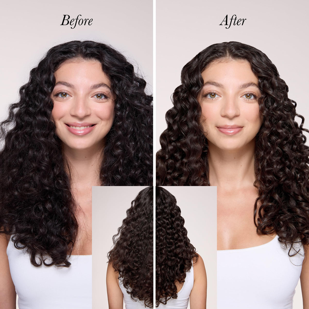 L'ANGE HAIR product next to common items showing size and portability