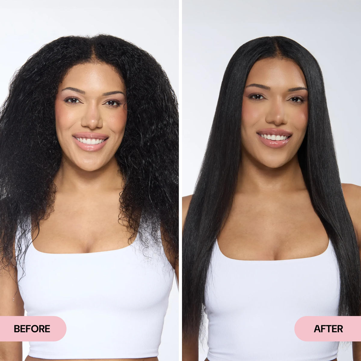 L'ANGE HAIR travel pouch and bottle showing portability for on‑the‑go styling