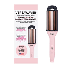 L'ANGE HAIR front view of VersaWaver in blush showing compact design and ease