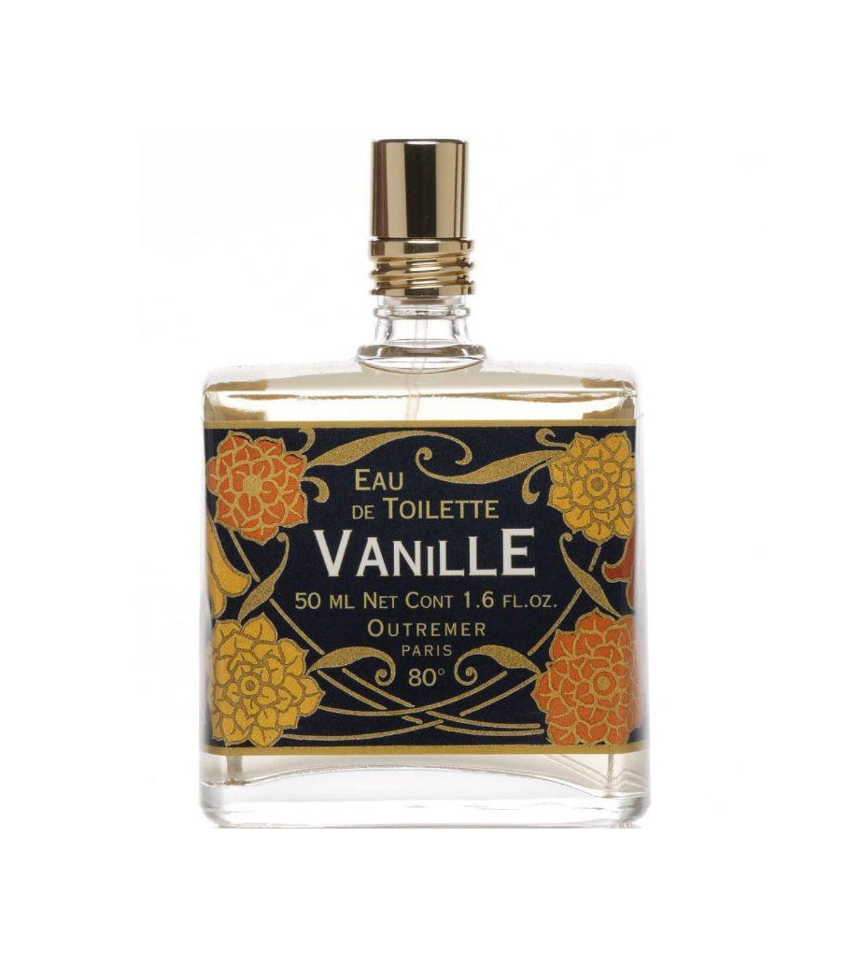 L'Aromarine bottle on vanity lifestyle scene suggesting warmth and inviting gourmand scent