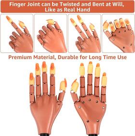 L-Bulice pack of 100 reusable nail tips for extended practice sessions