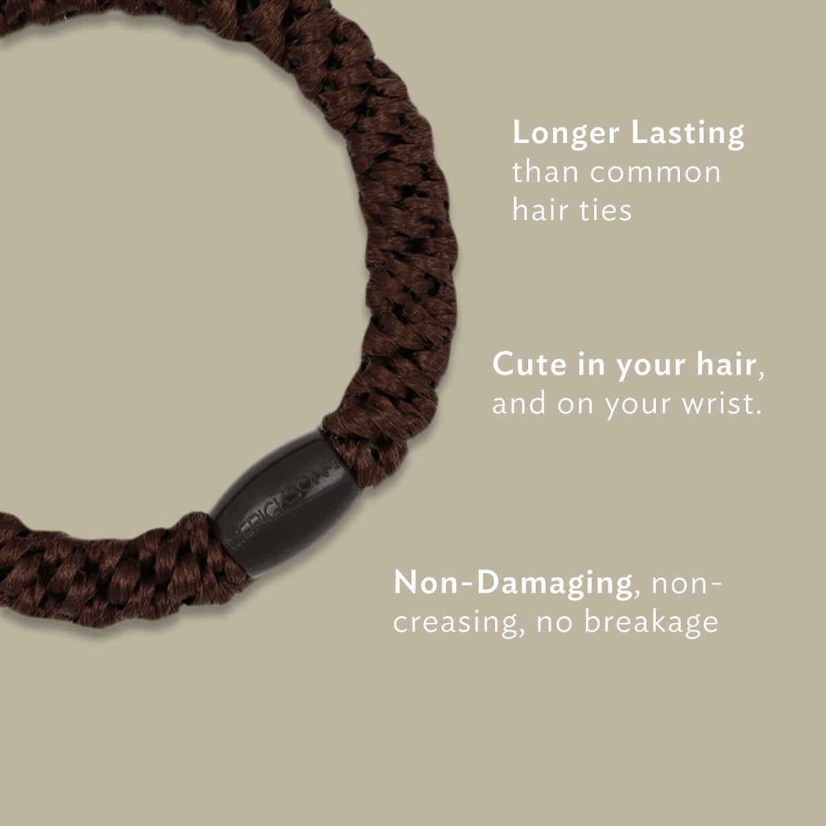 L. Erickson decorative bead close-up highlighting sleek finish and polished aesthetic