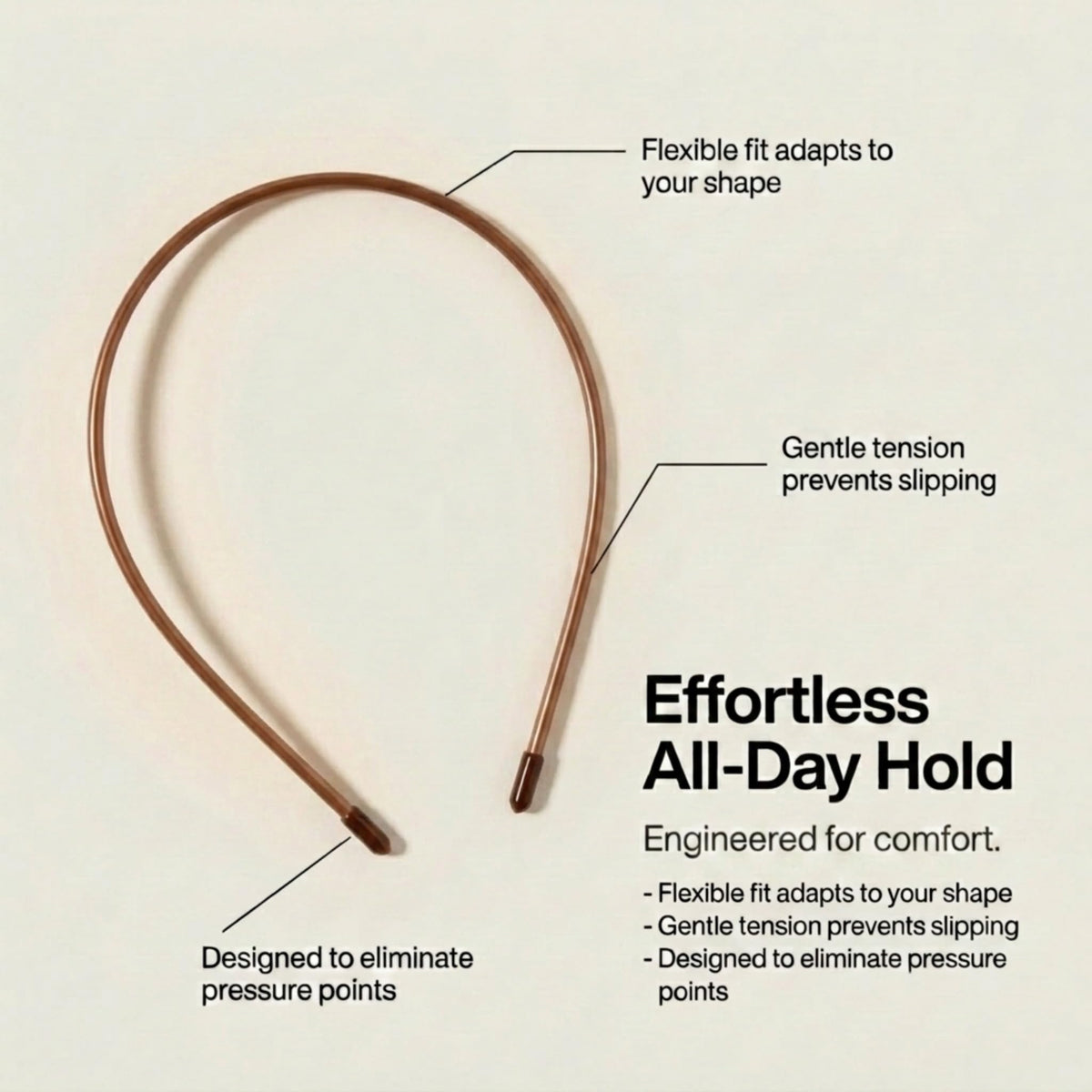 L. Erickson close-up of acetate texture, durable glossy finish benefit