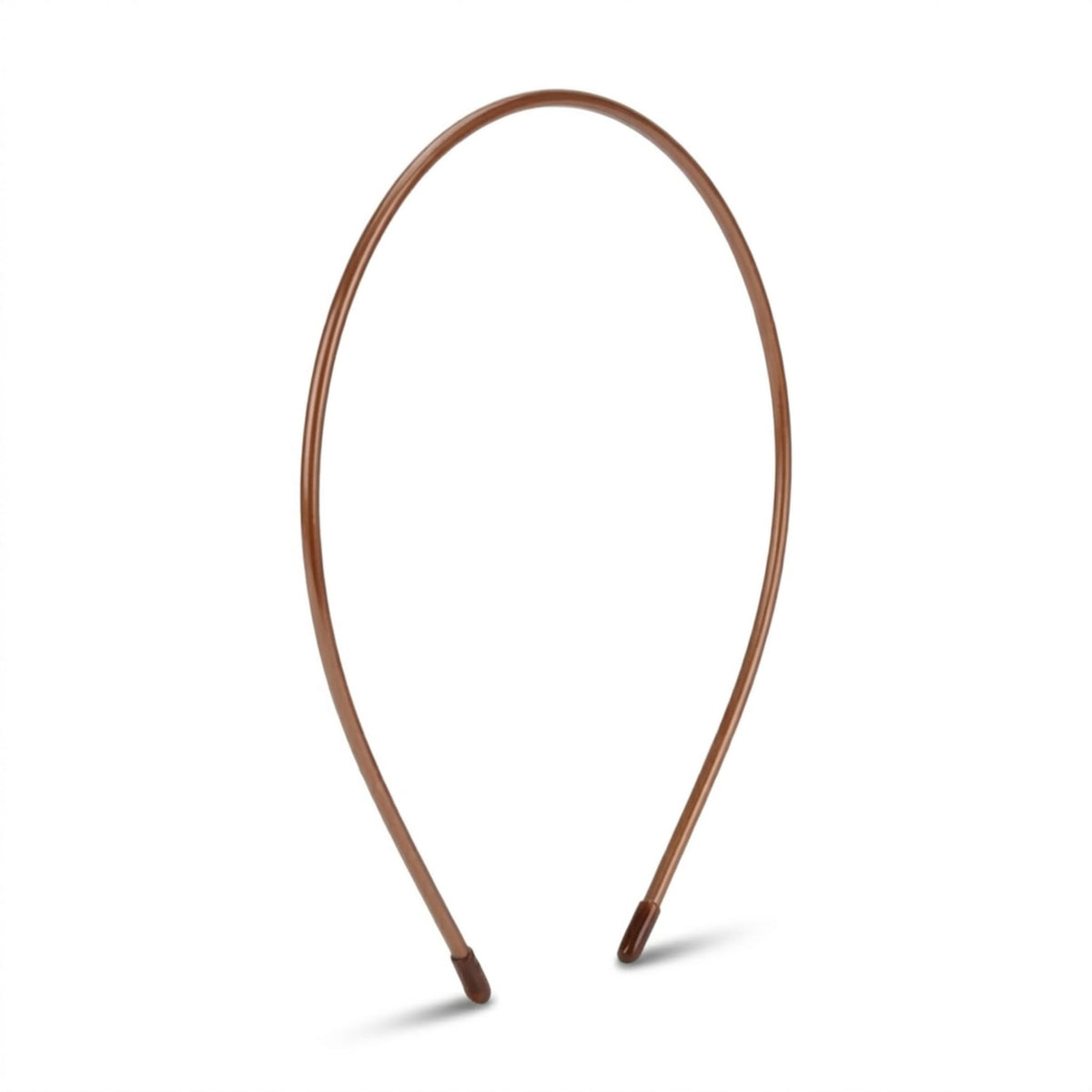 L. Erickson front view showing slim tortoise headband, neat polished look